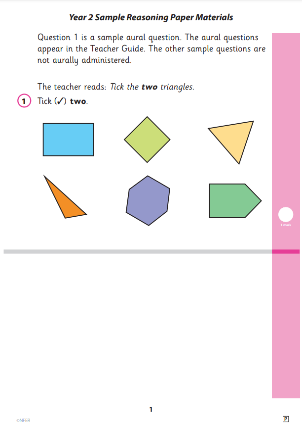 Year 2 Spring Maths reasoning pupil booklet pack - NFER